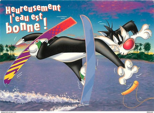 Carte postale bandes - carte,
