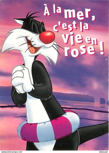 Carte postale bandes - carte,