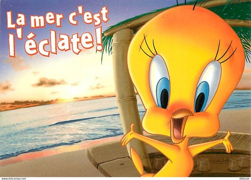 Carte postale bandes - -,