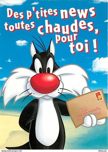 Carte postale bandes - carte,