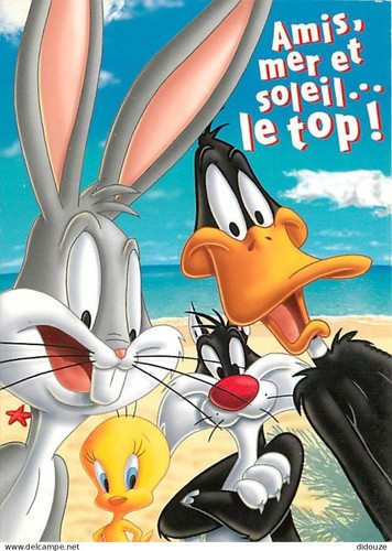 Carte postale bandes - postale,