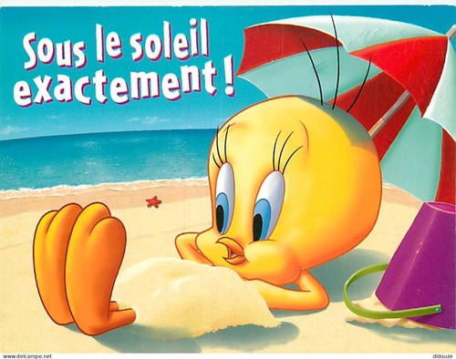 Carte postale bandes - carte,