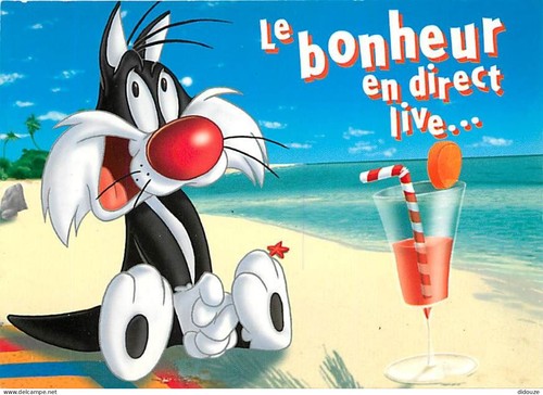Carte postale bandes - carte,