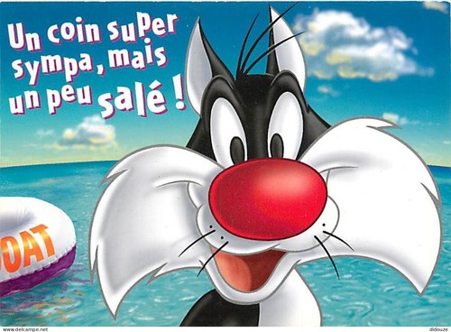 Carte postale bandes - carte,